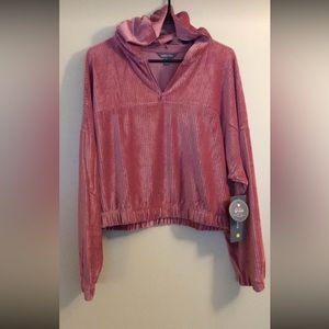 Cobble Lane Velvety Cropped Hoodie ✨NWT✨